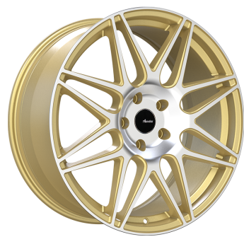Advanti Classe Gold Machine Face 18x8 +35 5x112mm 66.6mm - WheelWiz