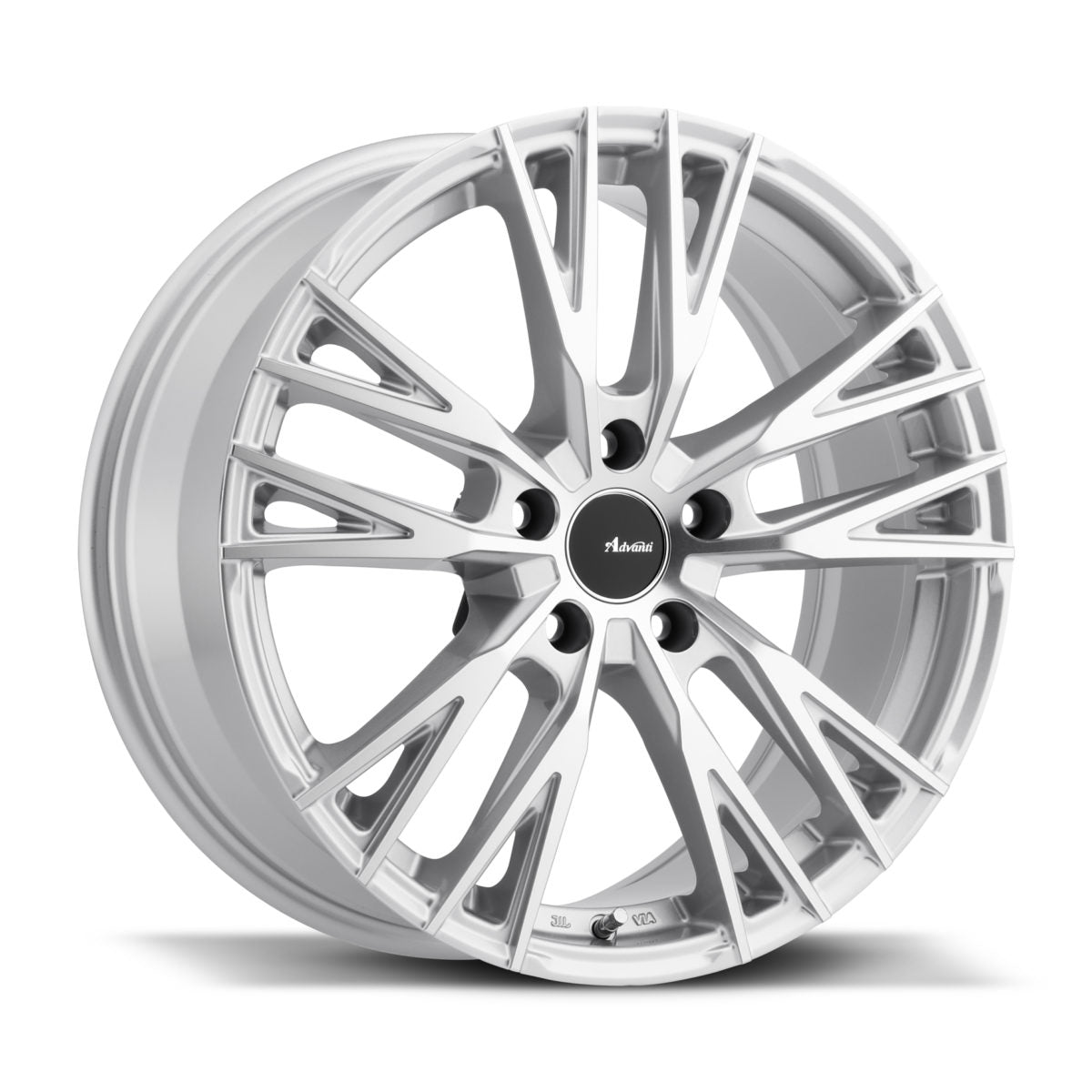 Advanti Forchette Silver Machine Face 17x8 +35 5x110mm 73.1mm - WheelWiz