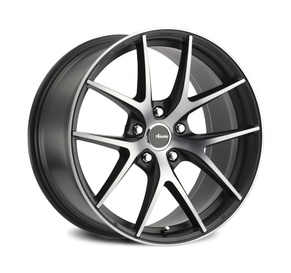 Advanti Vigoroso Matte Black Matte Clear 20x9 +40 5x114.3mm 73.1mm - WheelWiz
