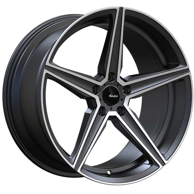Advanti Cammino Matte Grey Machine Face 20x11 +45 5x112mm 66.6mm - WheelWiz