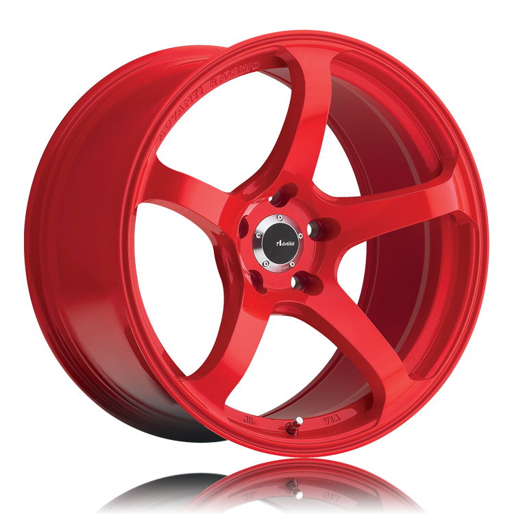 Advanti Deriva Red 18x9.5 +22 5x114.3mm 73.1mm - WheelWiz