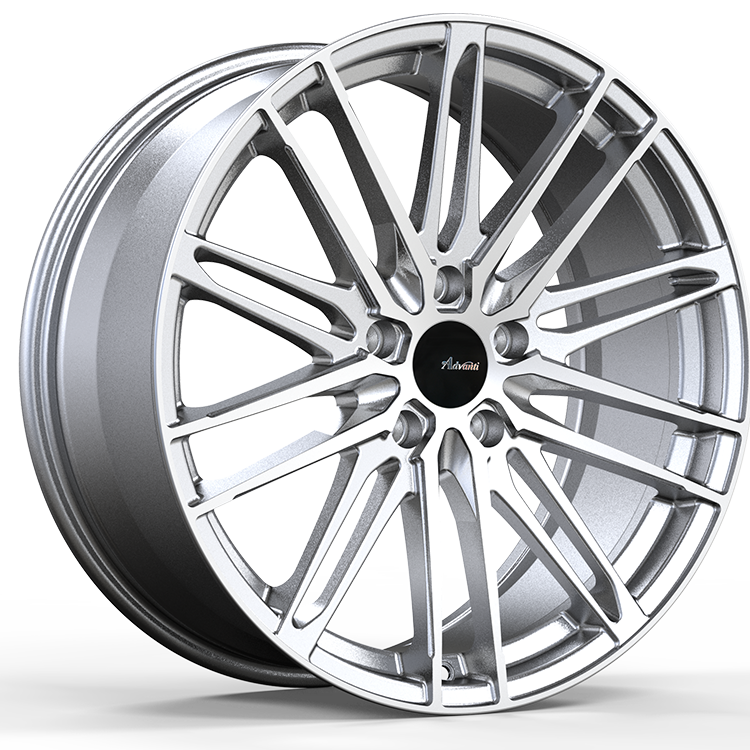 Advanti Diviso Silver Machine Face 18x8 +35 5x112mm 66.6mm - WheelWiz