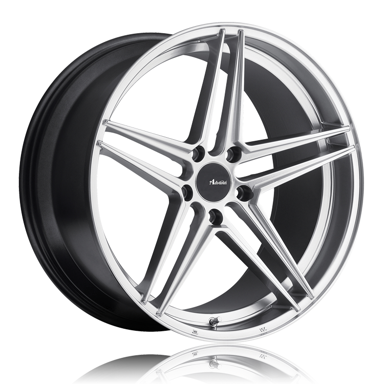 Advanti Rein Hyper Silver 20x8.5 +35 5x112mm 66.6mm - WheelWiz