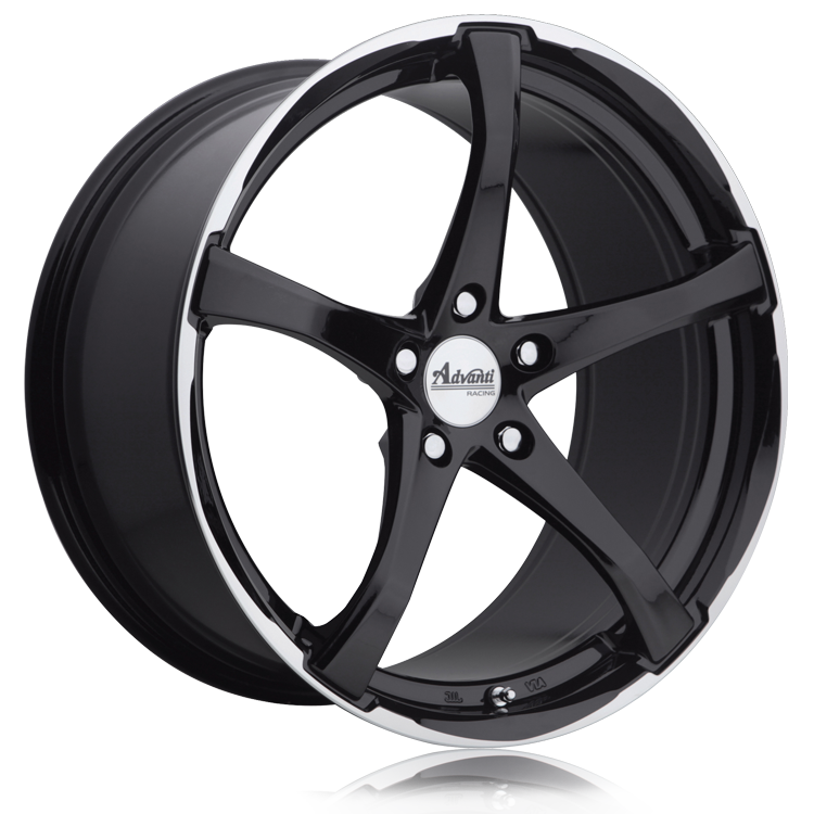 Advanti Denaro Gloss Black 18x8 +42 5x120mm 72.6mm - WheelWiz