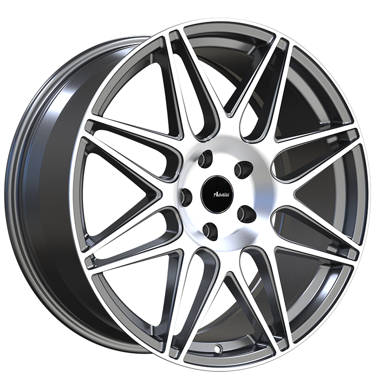 Advanti Classe Matte Grey Machine Face 18x9 +35 5x112mm 66.6mm - WheelWiz