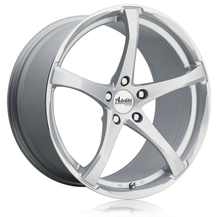 Advanti Denaro Standard Silver 19x9.5 +40 5x114.3mm 73.1mm - WheelWiz