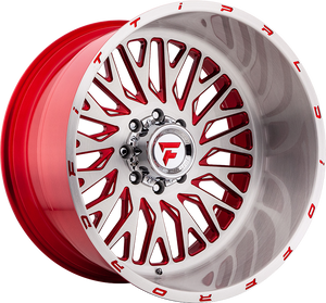 Fittipaldi FTF07 Brushed w/ Red Accents 24x12 -51 8x170mm 125.2mm - WheelWiz