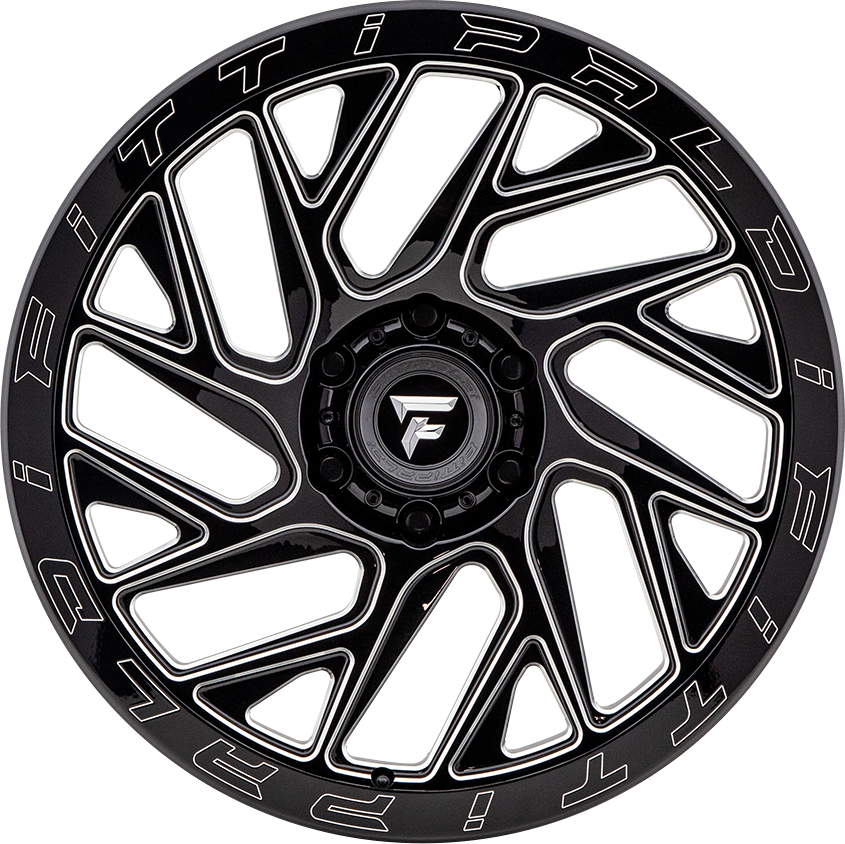 Fittipaldi FTF01 Black Milled 20x9 +6 5x127mm 71.5mm - WheelWiz