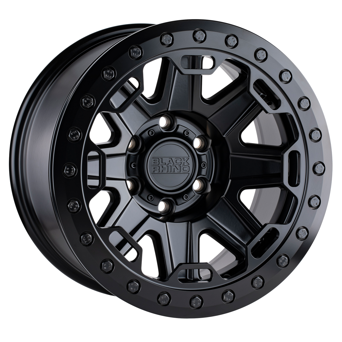 Black Rhino RIFT BEADLOCK MATTE BLACK 17x8.5 -38 8x165.1mm 125.2mm - WheelWiz