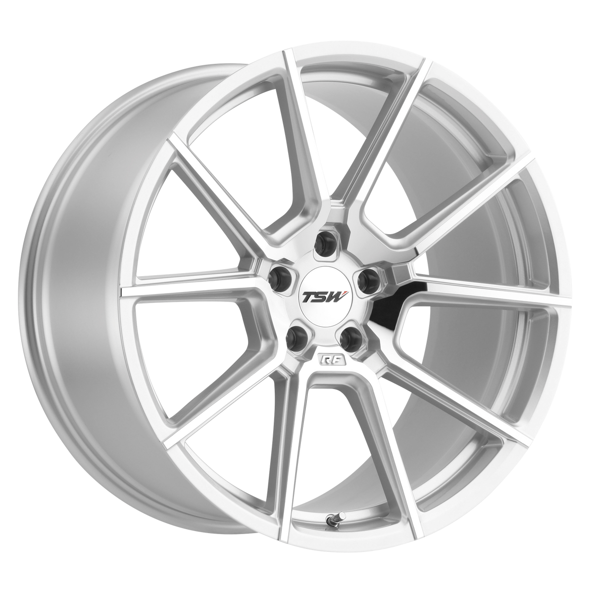 TSW CHRONO SILVER W/ MIRROR CUT FACE 19x8.5 +42 5x112mm 66.6mm - WheelWiz