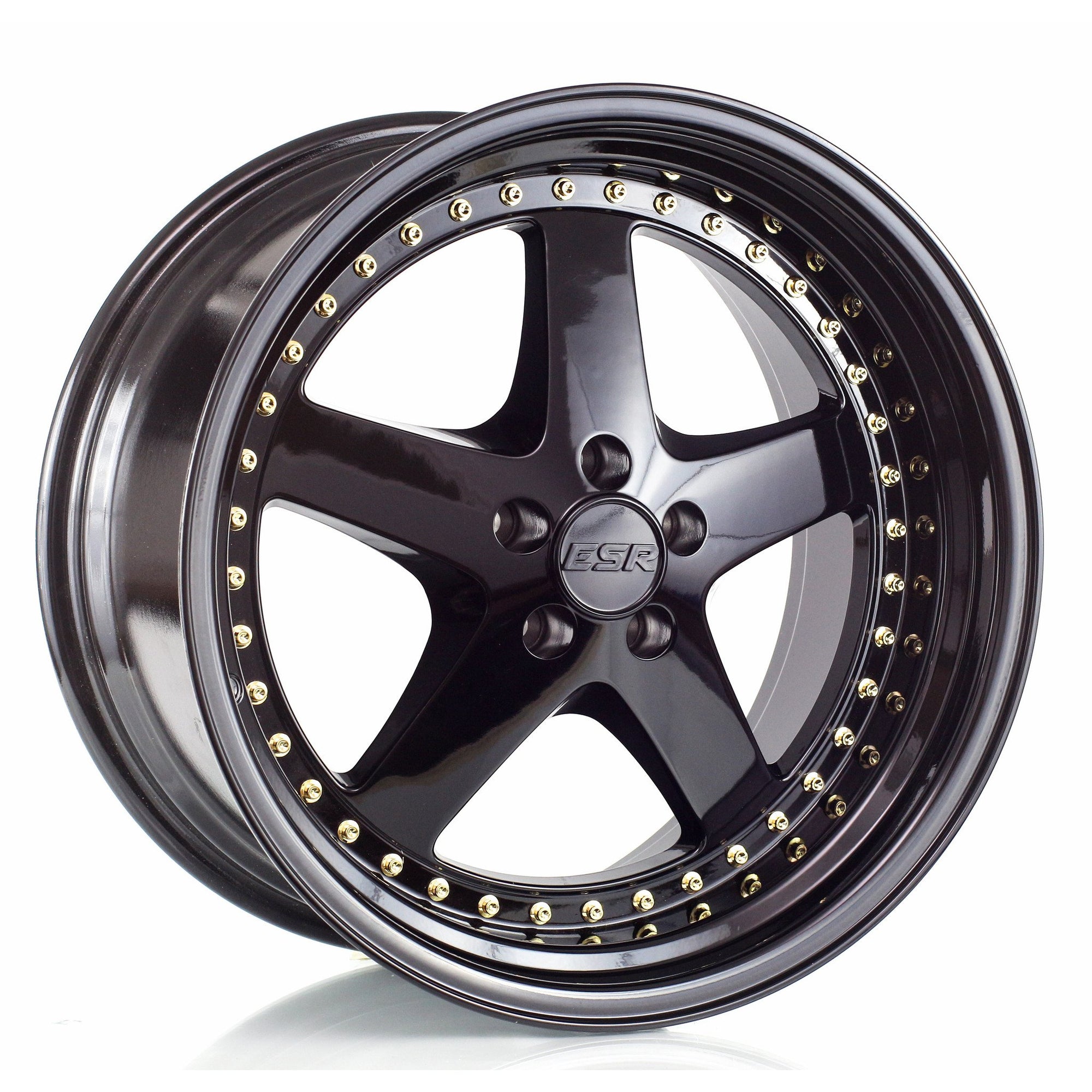 ESR Wheels SR04 Gloss Black 18x10.5 +22 5x114.3mm 73.1mm - WheelWiz