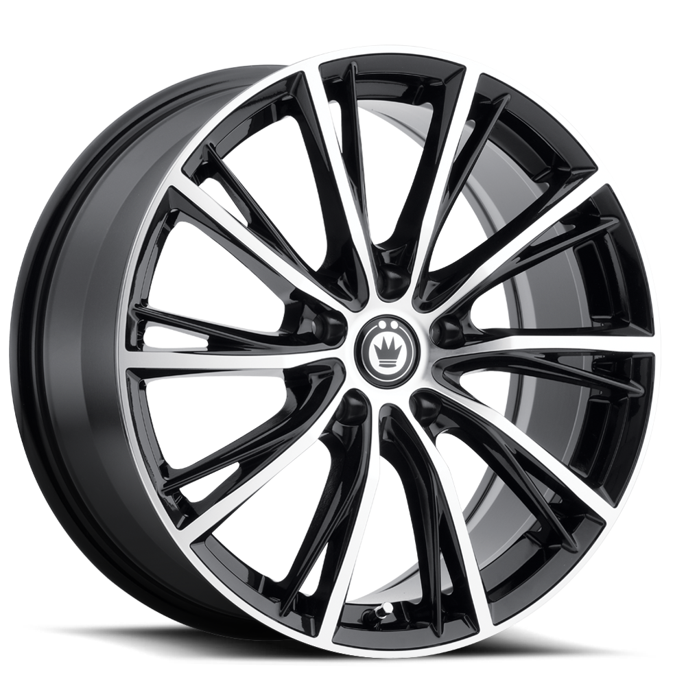 Konig Impression Gloss Black W/ Machined Face 18x8 +40 5x100mm 73.1mm - WheelWiz