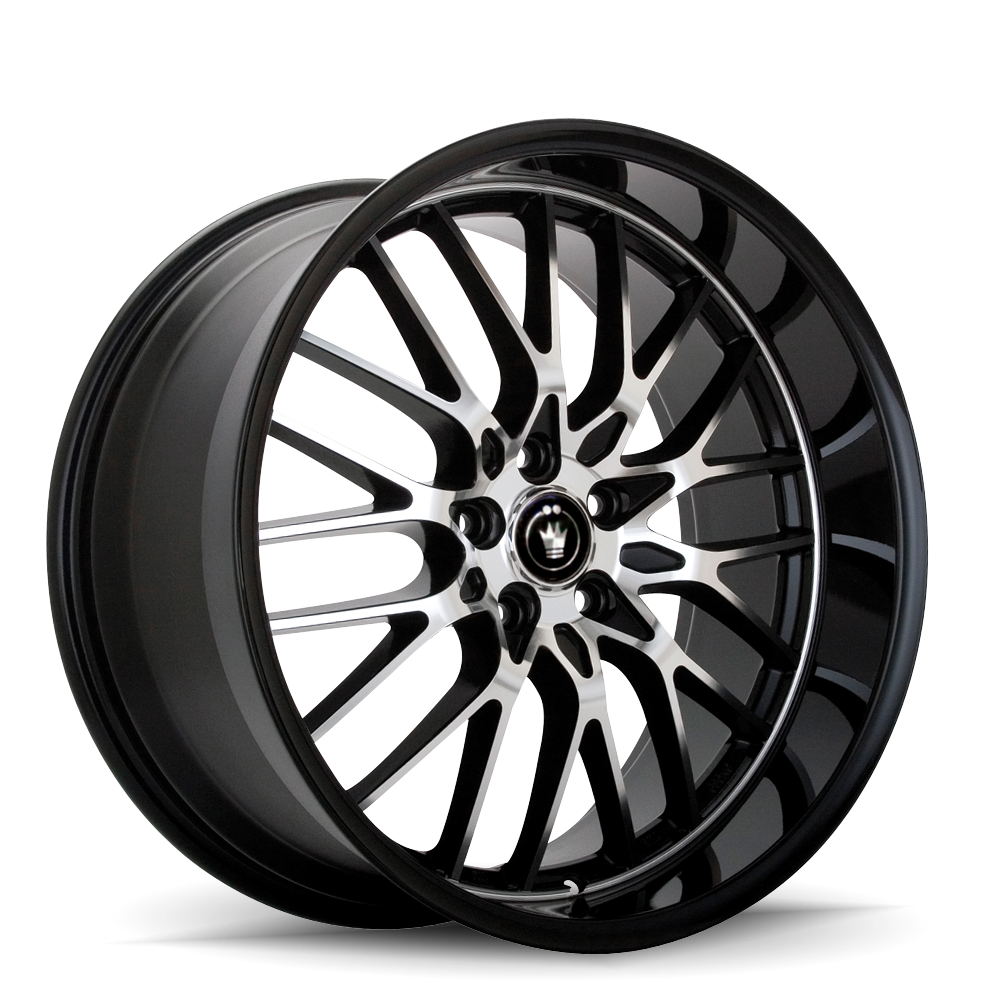 Konig Lace Face Cut Black 18x8 +45 5x100mm 73.1mm - WheelWiz