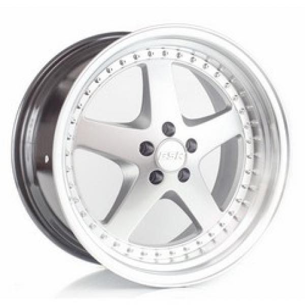 ESR Wheels SR04 HYPER SILVER/MACHINE LIP 18x8.5 +30 5x100mm 72.6mm - WheelWiz