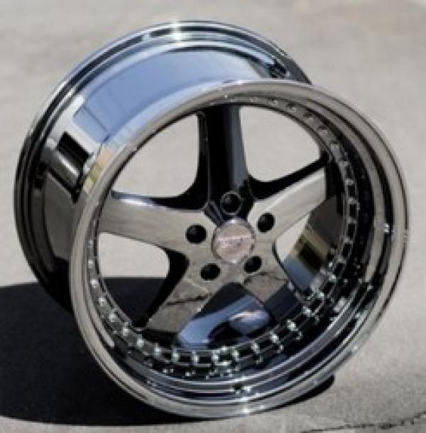 ESR Wheels SR04 BLACK CHROME 18x8.5 +30 5x100mm 72.6mm - WheelWiz