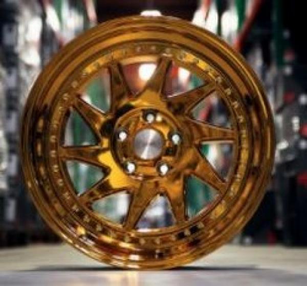 ESR Wheels SR09 GOLD CHROME 18x8.5 +30 5x100mm 72.6mm - WheelWiz