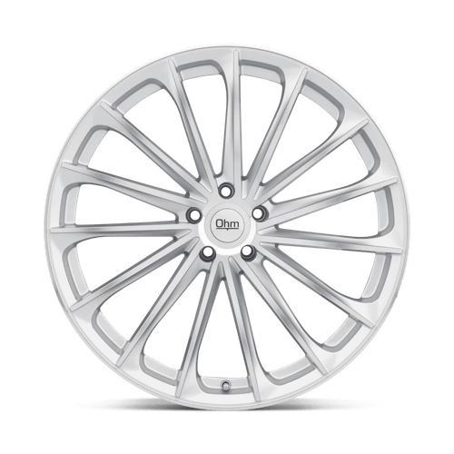 OHM PROTON Silver W/ Mirror Face 19x8.5 +30 5x114.3mm 64.2mm - WheelWiz