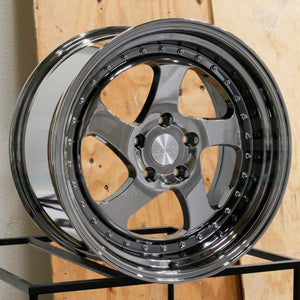 ESR Wheels SR02 Black Chrome 18x10.5 +22 5x114.3mm 73.1mm - WheelWiz