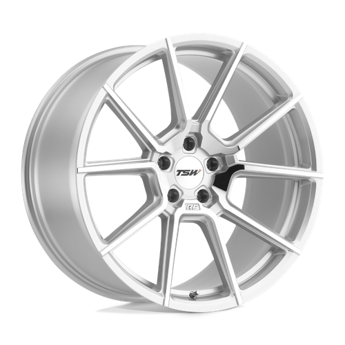 TSW CHRONO SILVER W/ MIRROR CUT FACE 19x9.5 +39 5x112mm 66.6mm - WheelWiz