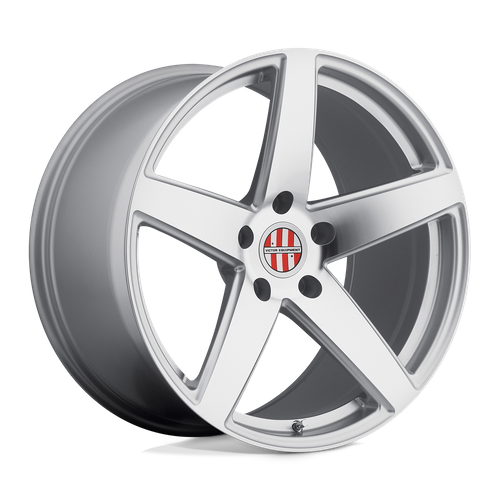 Victor Equipment BADEN SILVER W/ MIRROR CUT FACE 19x8 +45 5x130mm 71.5mm - WheelWiz