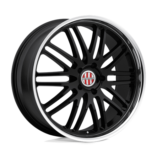 Victor Equipment LEMANS GLOSS BLACK W/ MIRROR CUT LIP 19x9.5 +49 5x130mm 71.5mm - WheelWiz